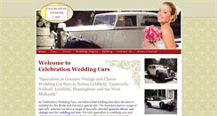 Desktop Screenshot of celebrationweddingcars.com